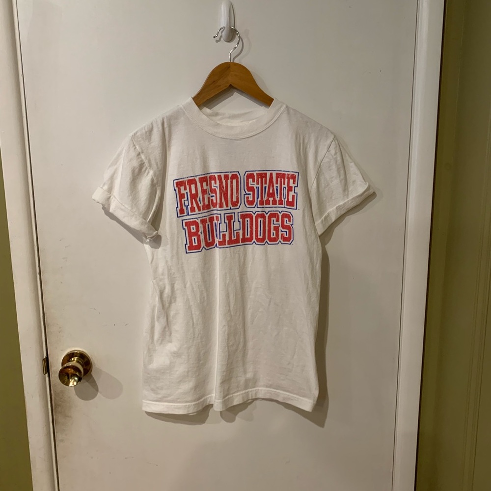 White Fresno State Bulldogs T-Shirt